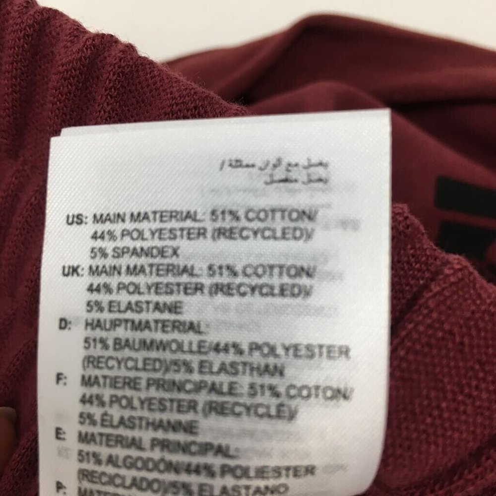Adidas Men Sweat Activewear Shorts Red Drawstring Adjustable Waist M New - Picture 6 of 6